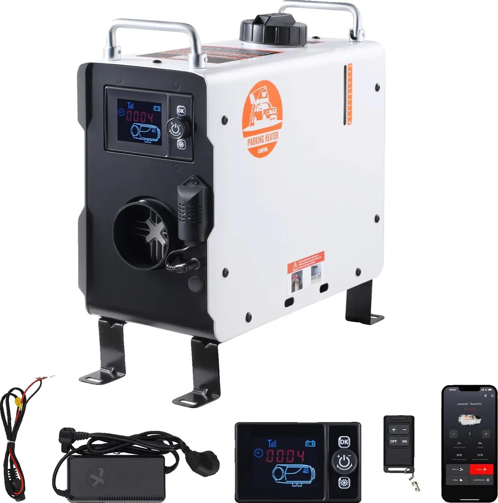 Chauffage à air diesel 2kW 12V 24V avec alarme CO intégrée pour van