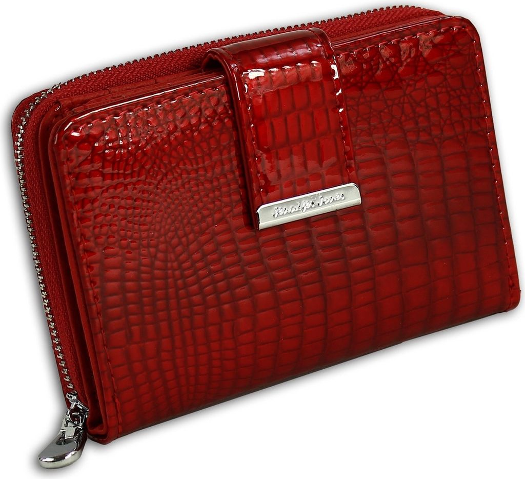 Jennifer Jones Leder Damen Frauen Brieftasche rot RFID Produktbild 