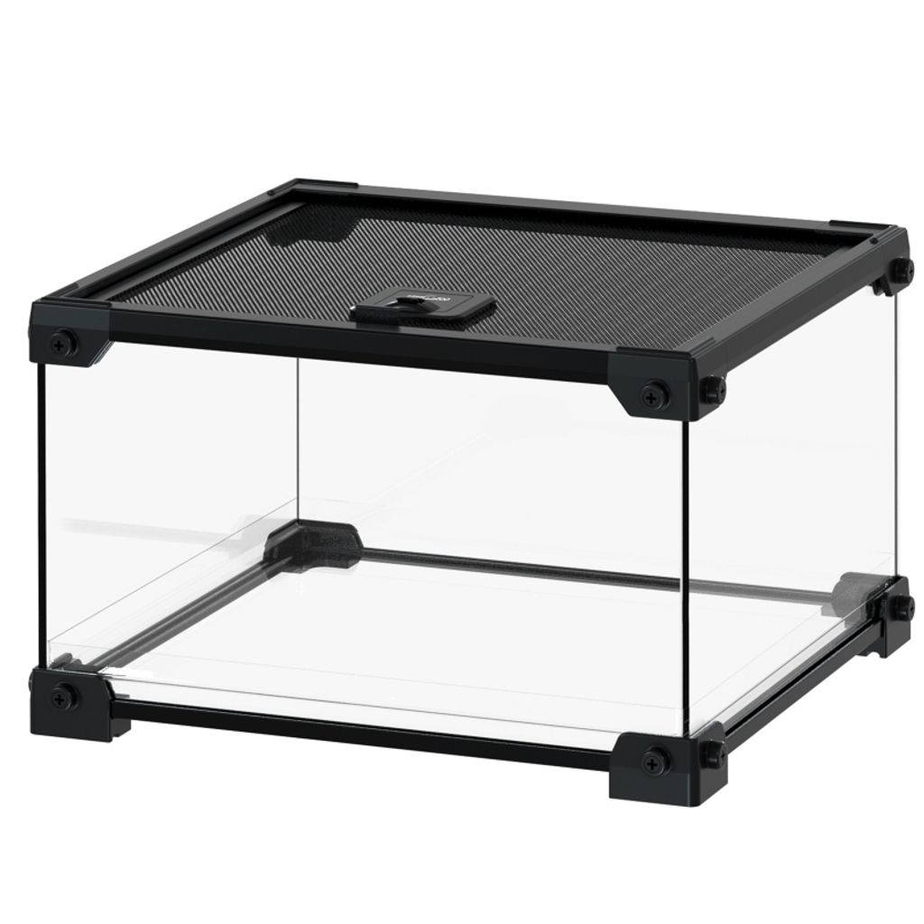 Repti-Zoo Terrarium en verre avec grille NAK04B 30x30x20cm Image du produit 