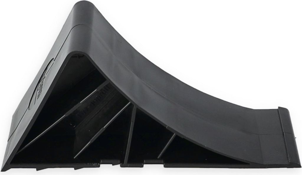 Unterlegkeil Bremskeil 225 x 90 x 100 mm aus schwarzem, stabilem Kunststoff