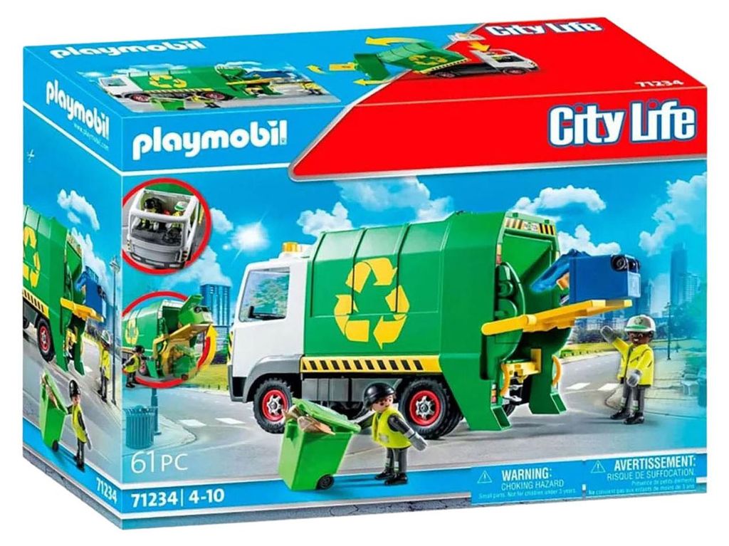 PLAYMOBIL, Ville : Camion de recyclage des déchets - 71235 Image du produit 