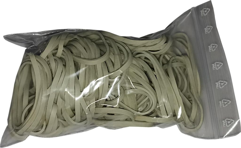 100g Gummiringe weiß 40 mm Ø 1,5 x 3 mm breit