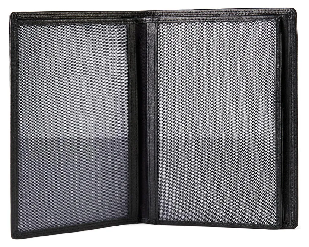 Étui carte d'identité cuir véritable double volet avec rangements - 10