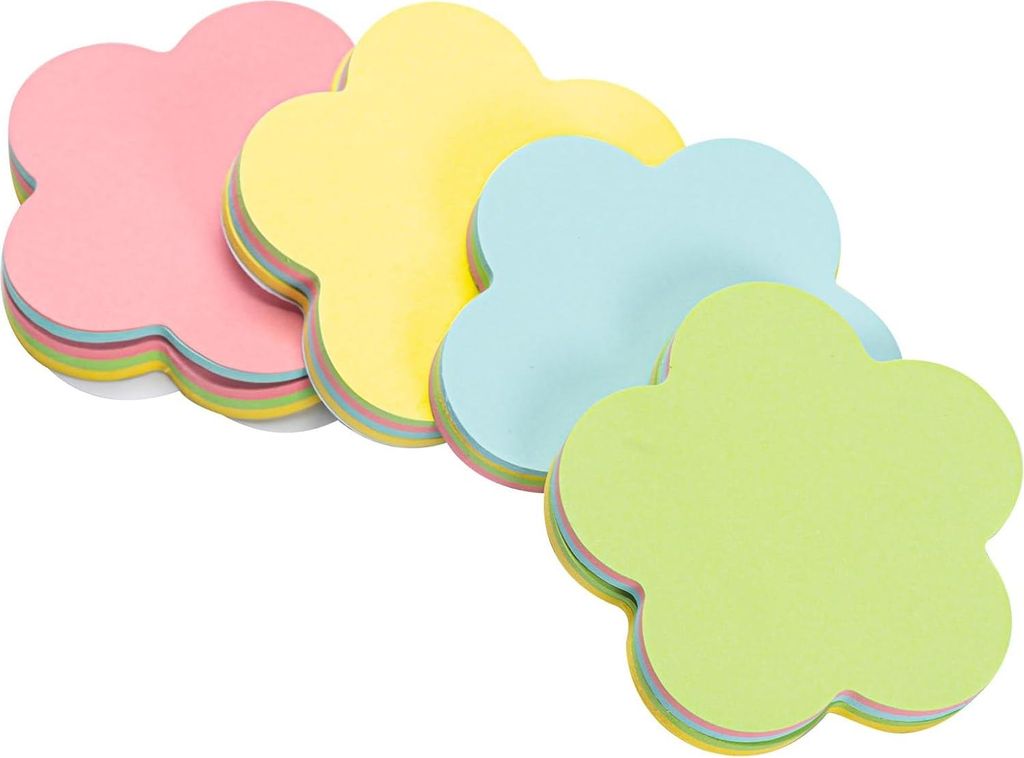 Selbstklebende Notizen - 4 Farben - Set von 4 - 70x70 mm - Hochwertiges Papier