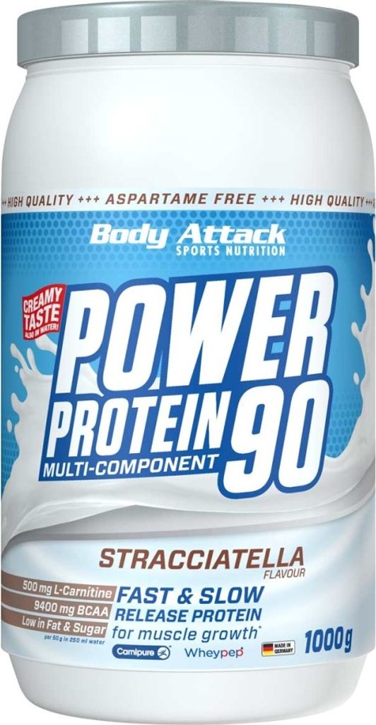 Body Attack Power Protein 90 – 1 kg Stracciatella Flavour
