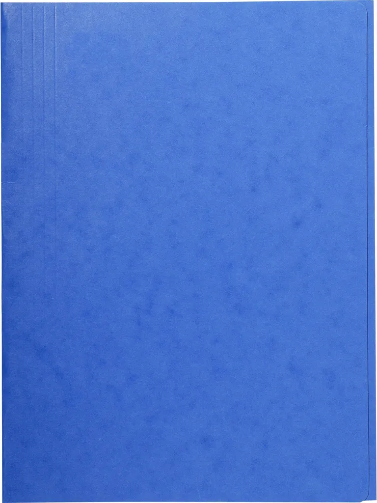 Exacompta 56407E Lot de 25 Chemises 3 Rabats A4 Bleu 400g Carte Lustrée