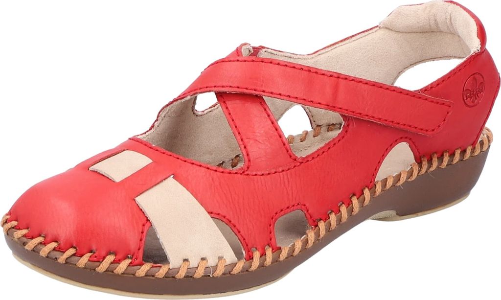 Rieker Komfort Sandalen Damen 31383033373334 Rot 41 EU