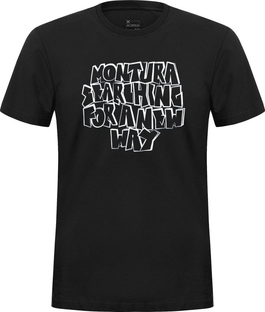 KNOTS T-SHIRT - Montura Herren T-Shirt für Klettern und Outdoor, Farbe:90-BLACK, Größe:M
