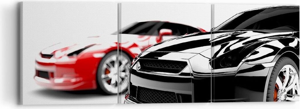 Bild auf Leinwand - Leinwandbild - Autos Sport Eleganz - 90x30cm - Wand Bild - Wanddeko - Wandbilder - Leinwanddruck - Bilder - Kunstdruck - Wandde...