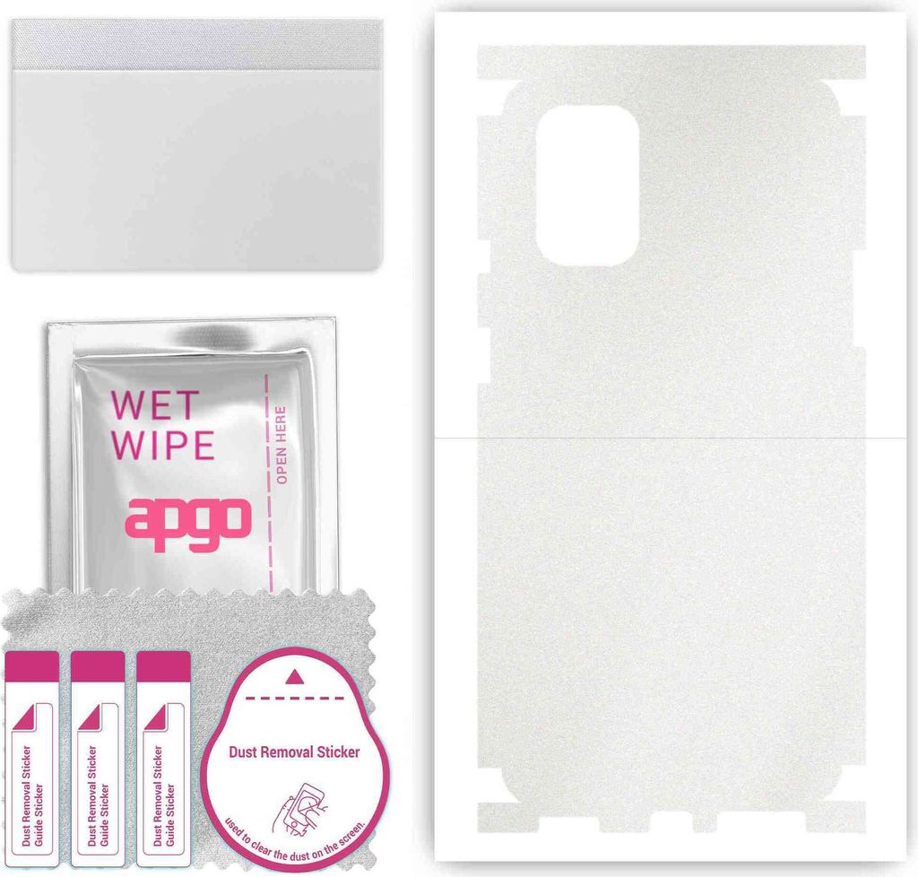 apgo Rückseite + Seiten Schutzfolie, Skin, kompatibel mit OnePlus 8T, Hinten Displayschutzfolie aus Vinylfolie, kratzfest, einfache Montage - Matt...