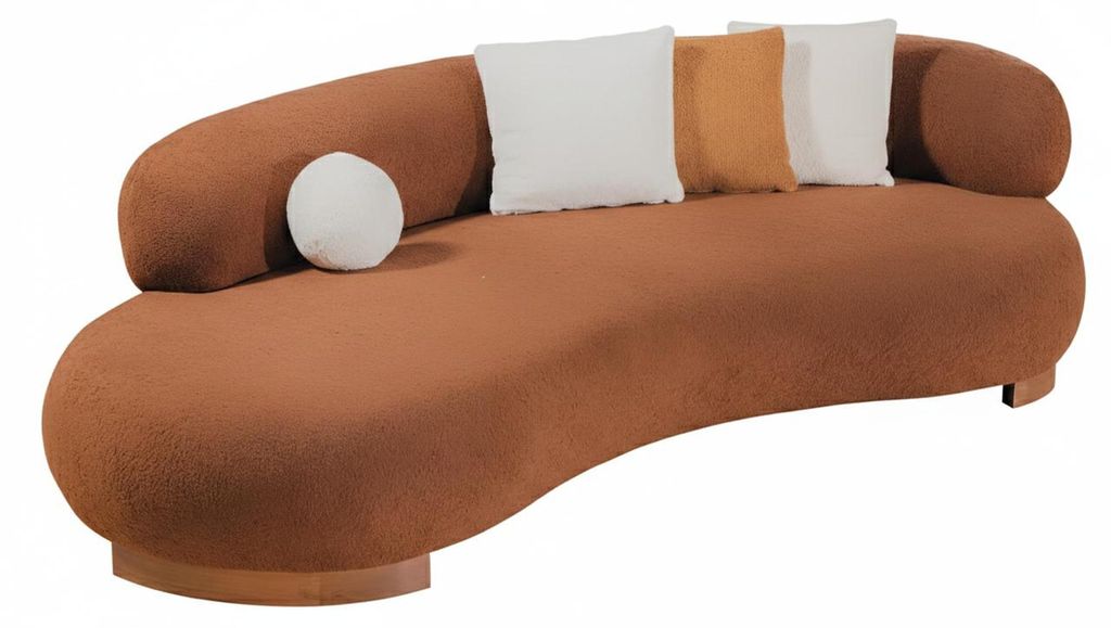 Neu 3-Sitzer Sofa, Moderner Stil, Beige, Bequem, Elegante Wohnzimmermöbel