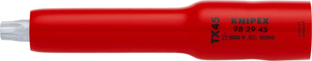 Douille KNIPEX 98 29 45 isolée 1000V pour vis TX45 avec carré 3/8"