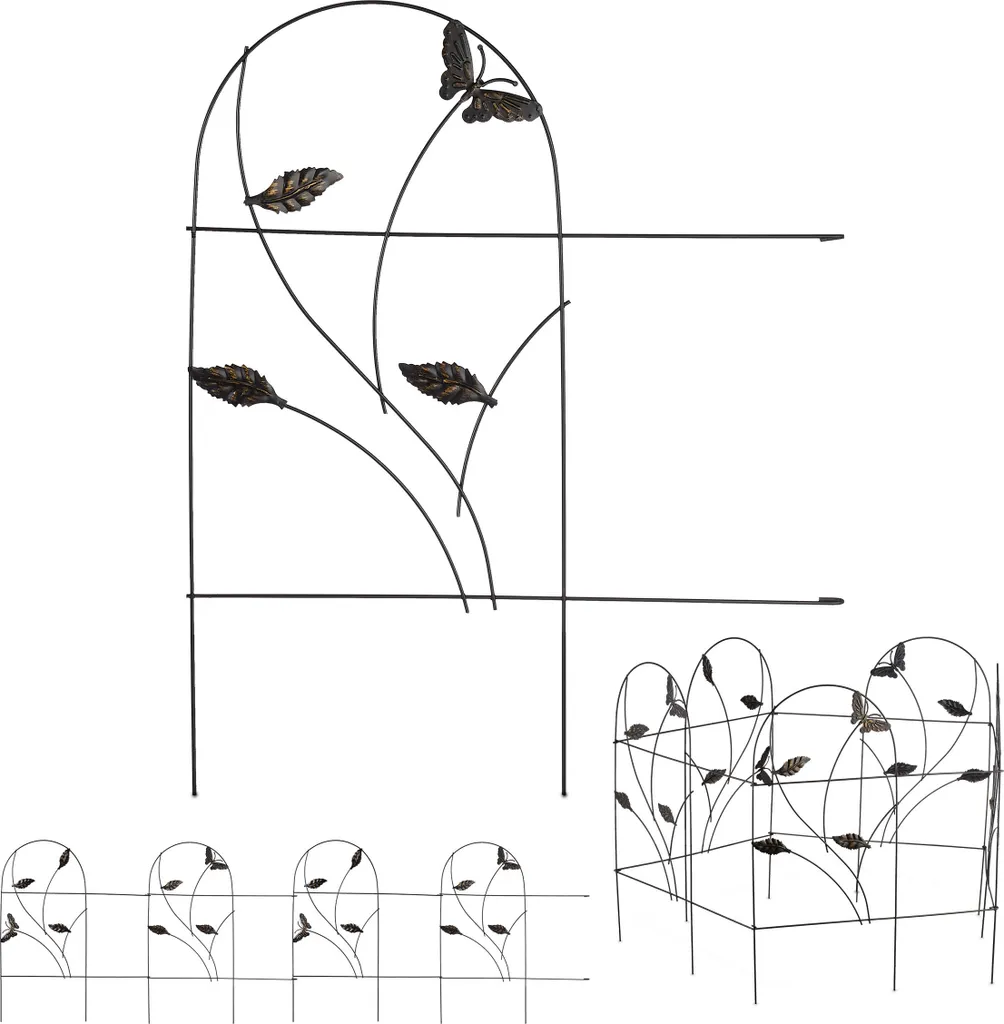 Bordure de jardin papillon lot de 15 pièces pour délimitation massifs