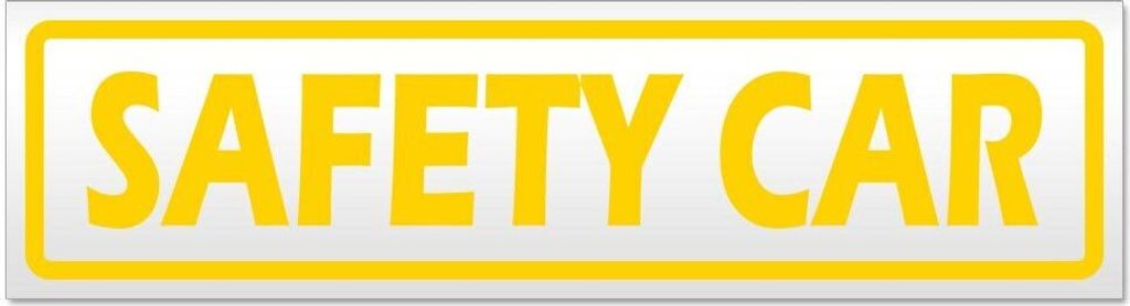 Kiwistar Safety Car Magnetschild Schild magnetisch - 60cm Gelb - Magnetfolie für Auto PKW Kfz