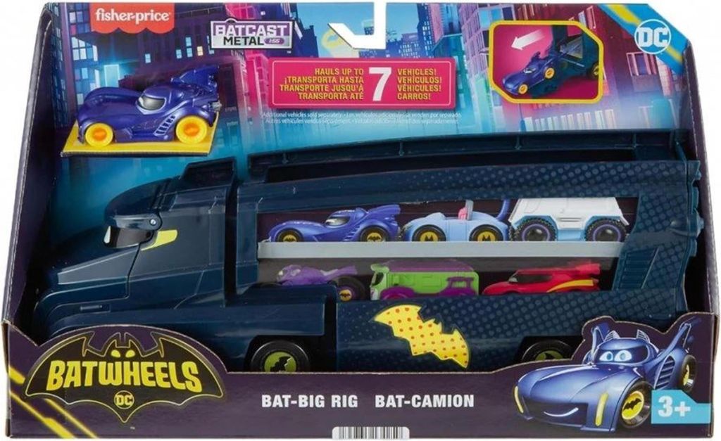 Ciężarówka, Mattel, Batwheels Big Big Bam Cars Truck, Zdjęcie produktu 