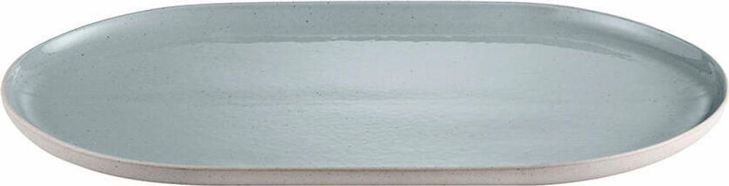 Blomus Servierplatte Sablo, Servierteller, Steingut, Stone, 40 x 24 cm, 64387