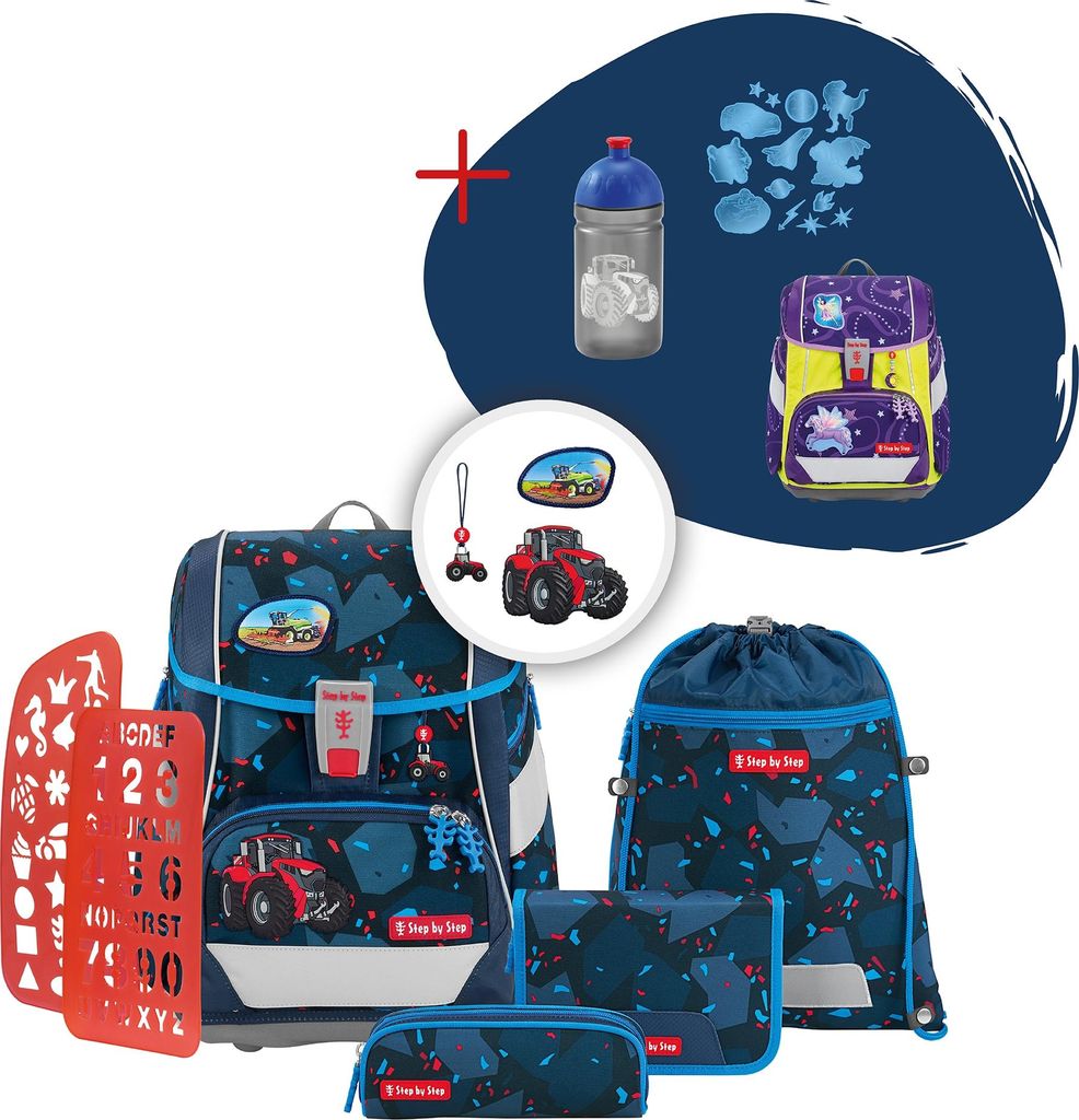 Step by Step Schulranzen-Set 2IN1 PLUS „Tractor Freddy“, Produktbild 
