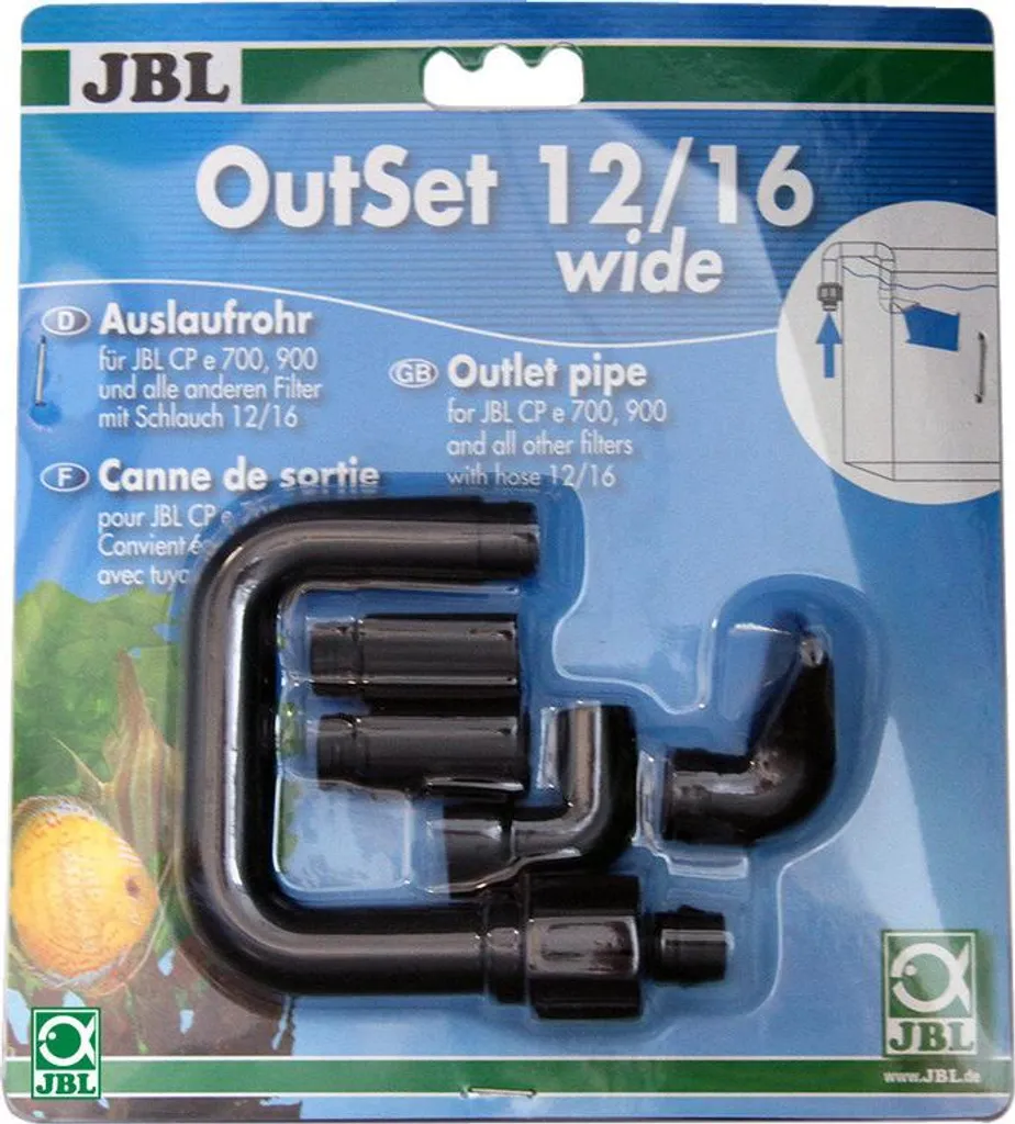 JBL OutSet largo 12/16 CristalProfi e700/e900 - Kit Mandata Acqua