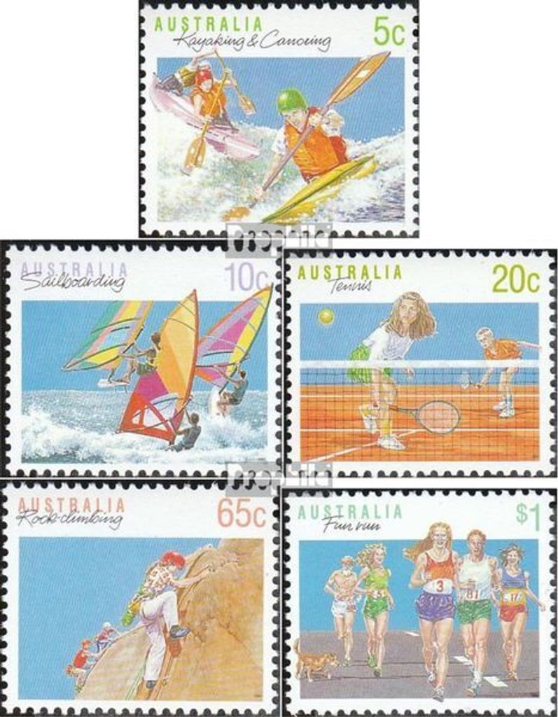 Briefmarken Australien 1990 Mi 1182I A-1186I A (kompl.Ausg.) postfrisch Sport
