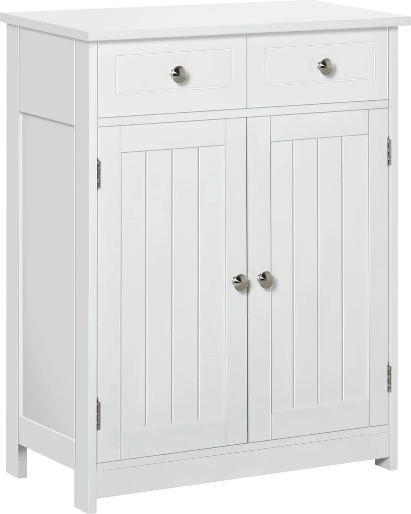 Meuble de rangement salle de bain blanc - Solution gain de place 60 cm