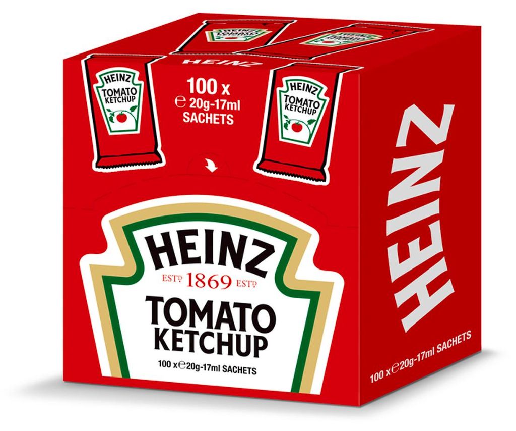 Heinz Ketchup Pomidorowy CUBE Saszetka owocowo-pikantny 100 Zdjęcie produktu 