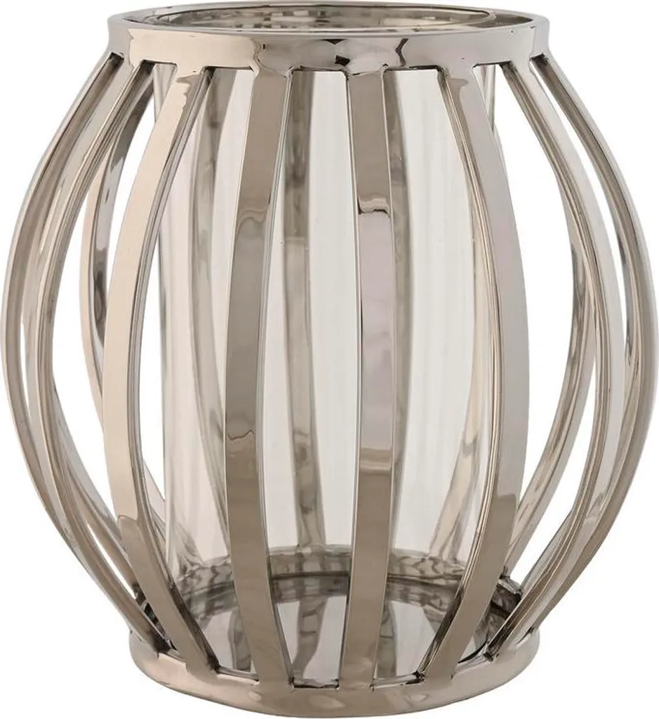 Grand Bougeoir Centre de Table pour Ambiance Cosy - Cristal et Argenté