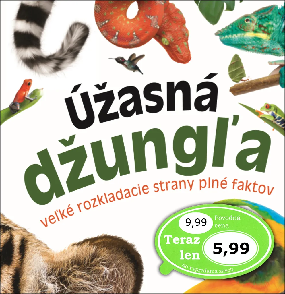 Livre Úžasná džungľa : grand album dépliant éducatif avec faits réels