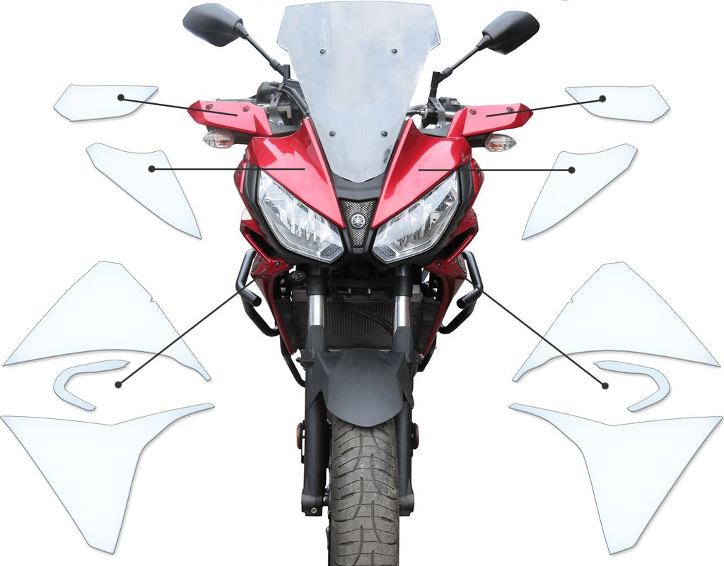 Lackschutzfolie Steinschlagschutz passend für Yamaha MT07 Tracer (2017-C)