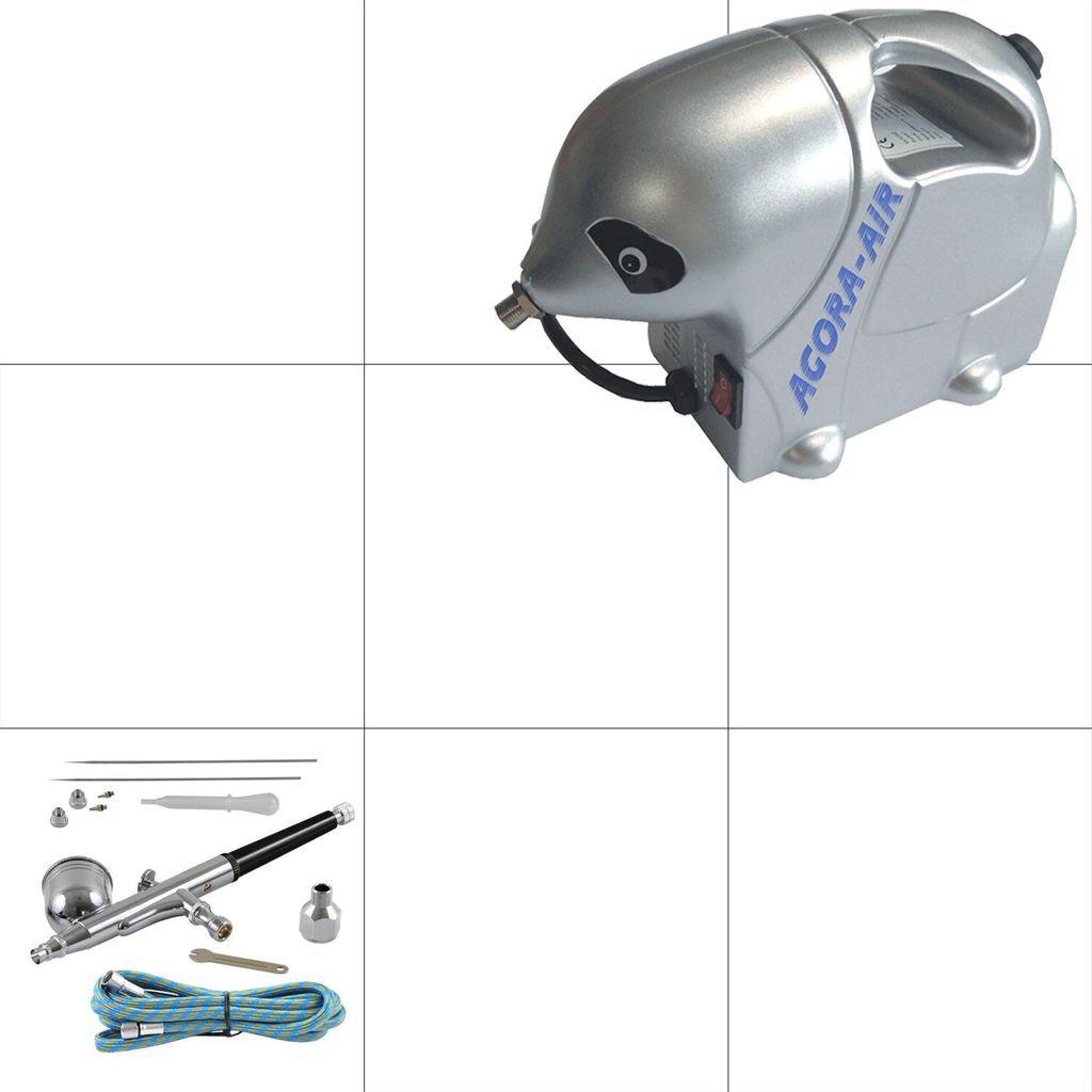 Agora-Tec Airbrush Komplett-Set STARTER II