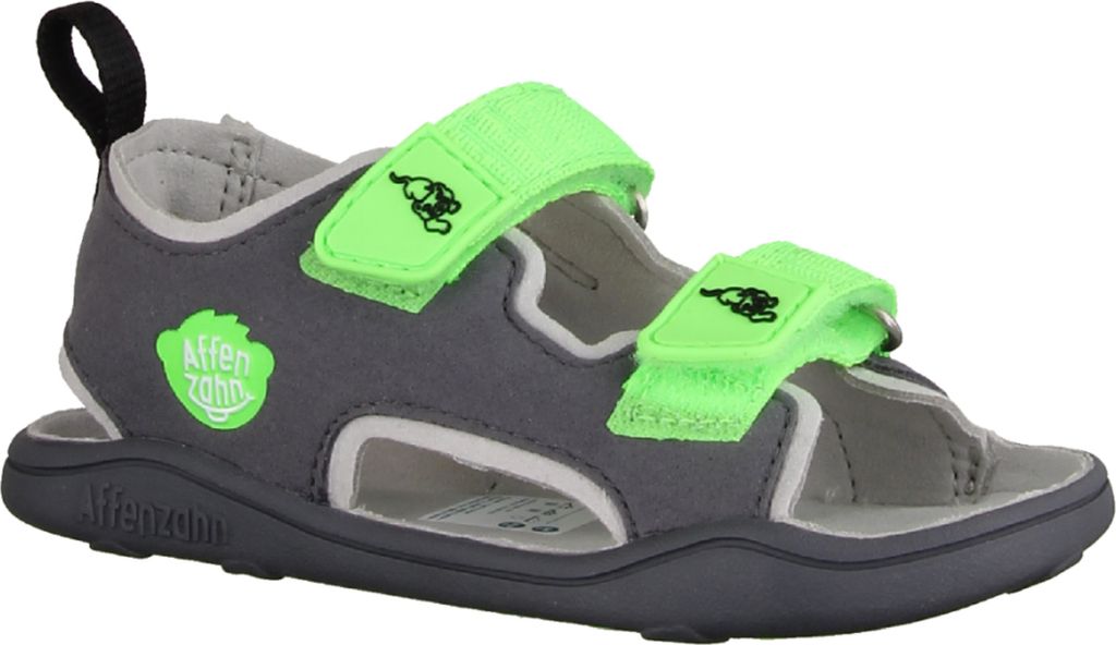 Affenzahn Airy Panther Kinderschuhe Burschen Sandalen Grau Freizeit, Schuhgröße:31 EU