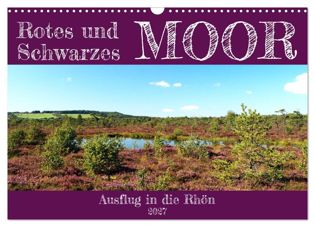 Rotes und Schwarzes Moor (Wandkalender 2027 DIN A3 quer), CALVENDO Monatskalender