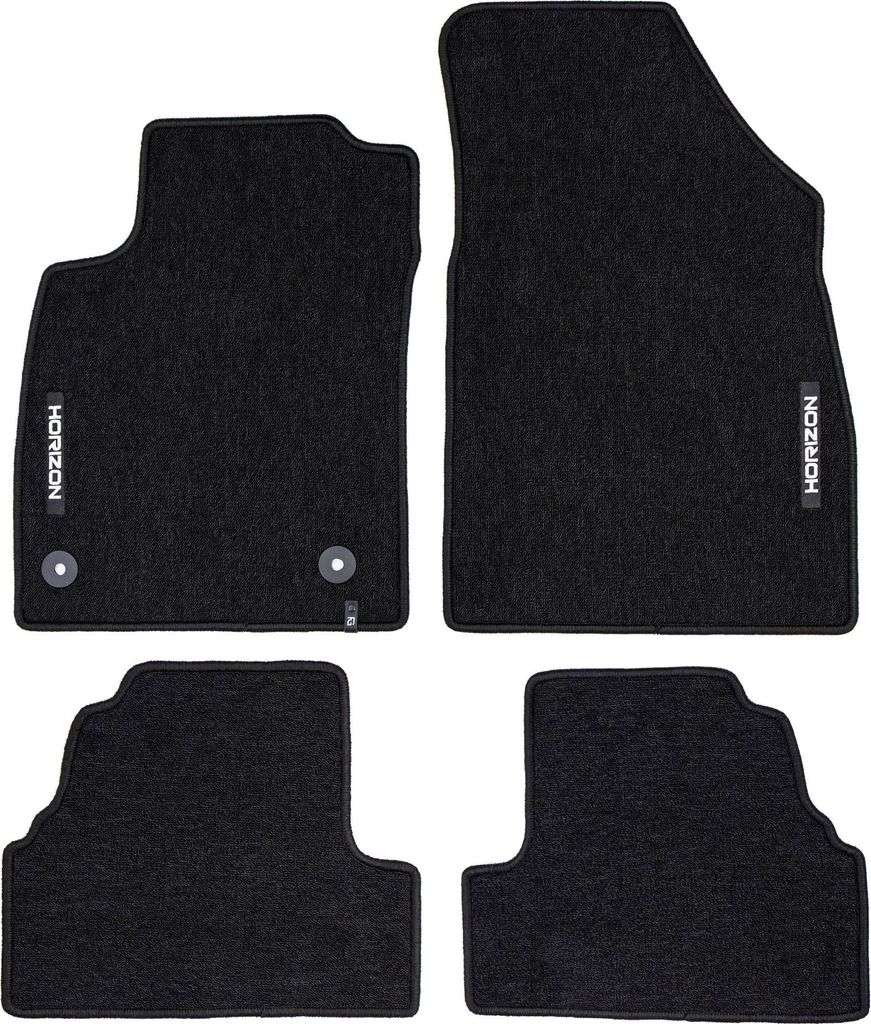 Velours Fußmatten für Chevrolet Trax 2012-19 Autoteppich Automatten Schwarz 4tlg