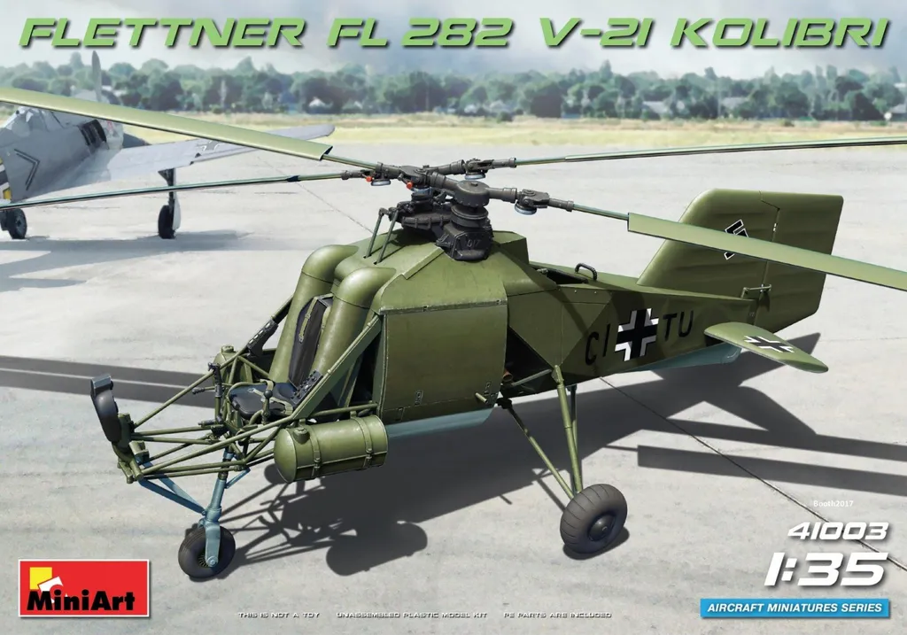 MiniArt 1:35 Flettner Fl 282 V-21 Kolibri Maquette d'Hélicoptère Militaire