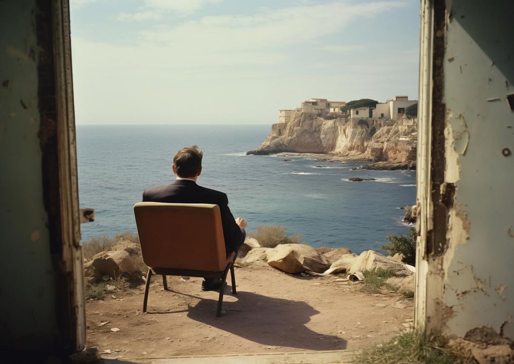 Plakat 42x29,7cm Einsame Küstenkonfrontation