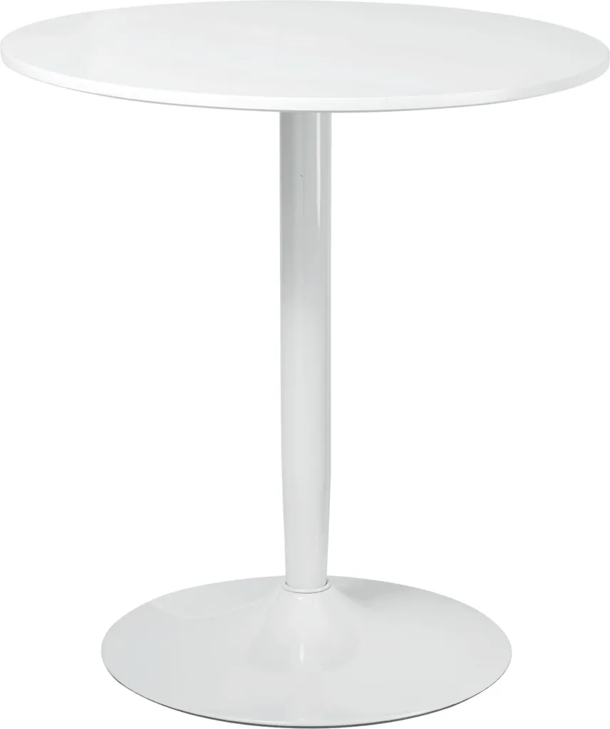 Tavolo da Pranzo Rotondo Fortuna Lai: Ø70 x 75 cm in Acciaio e Legno