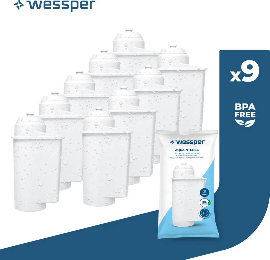 Filtre à eau anti-calcaire Wessper pour machine Siemens TZ70003 pack 9