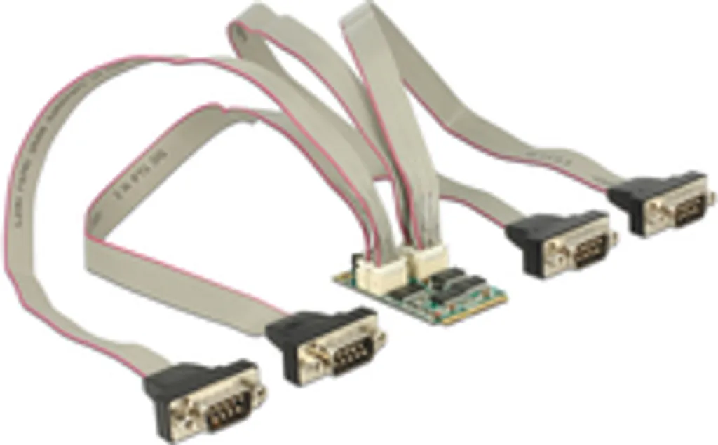 Extension 4 Ports Série RS-232 Mini Card pour Domotique et Automatisme