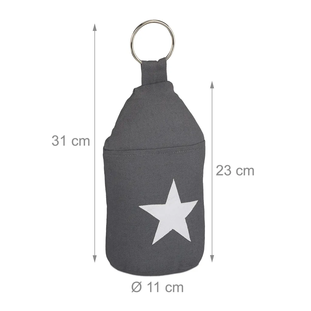 10x Fermaporta Professionale Relaxdays Stella | Bloccaporte Ufficio - 4