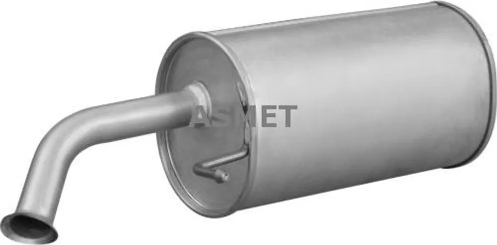Silencieux arrière en acier aluminisé ASMET 28020 haute durabilité