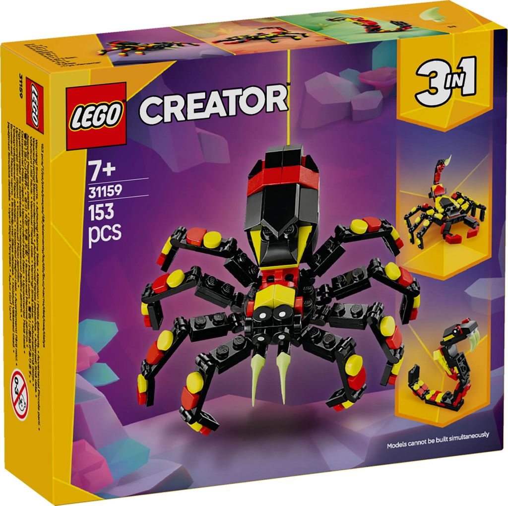 LEGO Creator 3in1 Wilde Tiere: Überraschungsspinne - Produktbild 