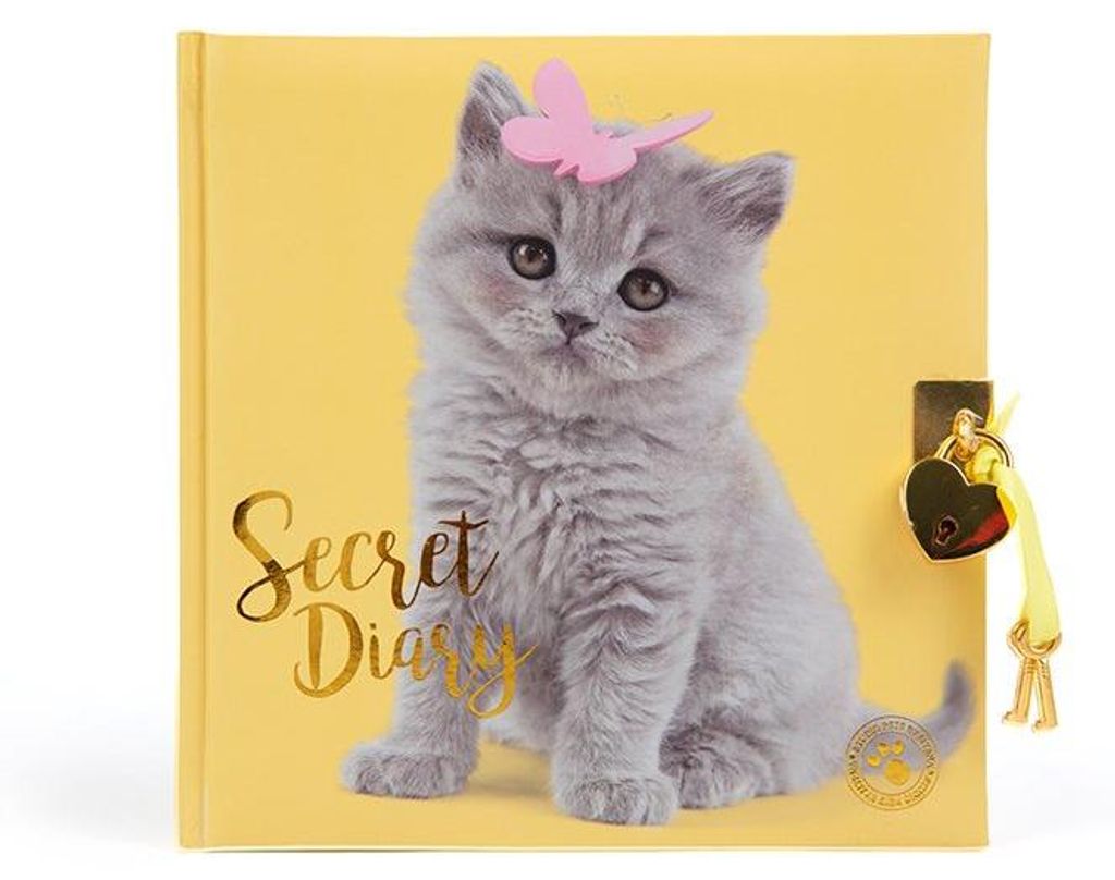 Studio Pets Tagebuch mit Schloss - rosa Kätzchen Tagebuch für Kinder