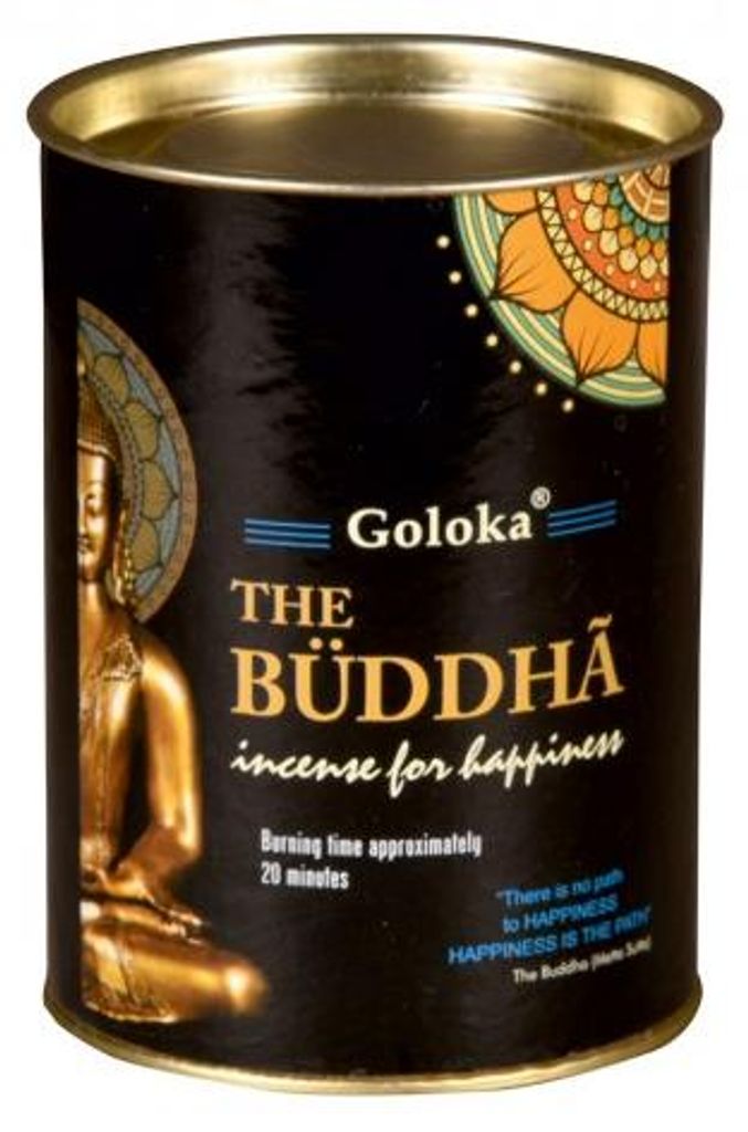 Goloka Black "Buddha" Back Flow Cones, 24 Stk