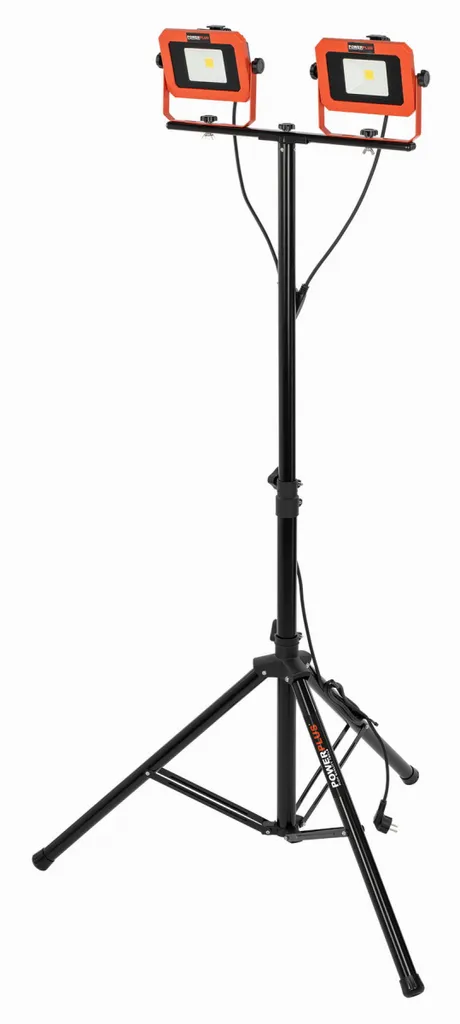 Projecteur de chantier portable Powerplus sur trépied Argent 20V-220V