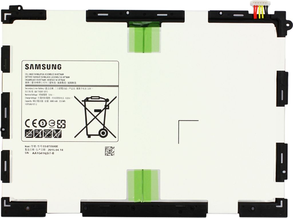 Akku Original Samsung Galaxy Tab A 9.7 / EB-BT550ABE, 6000 Produktbild 3