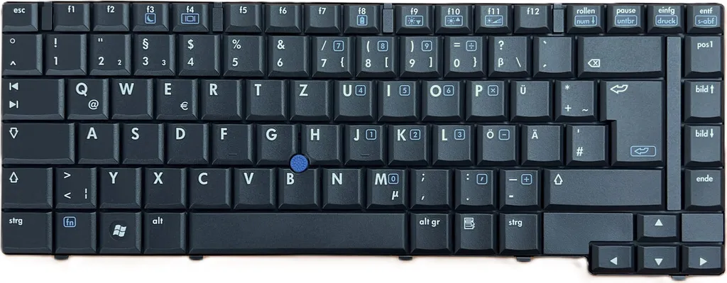 Clavier AZERTY Français Noir pour HP Compaq 8510w (GC115EA) avec Trackpoint