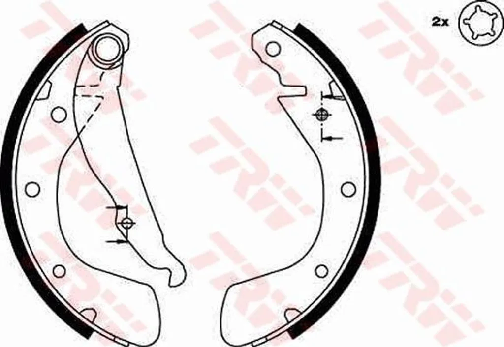 Kit mâchoires de frein arrière TRW compatible Opel Astra F et Corsa B C
