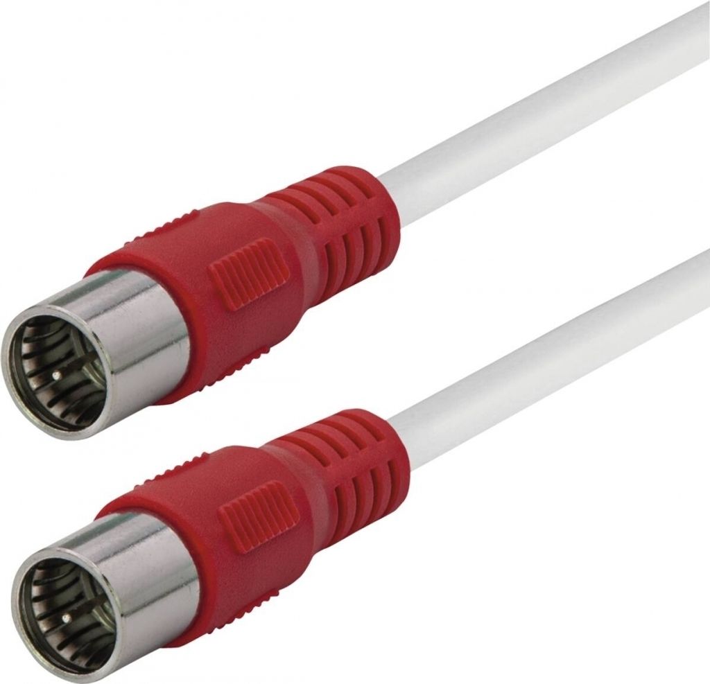 Transmedia FQMS Anschlusskabel 6,0 L Weiss-Rot