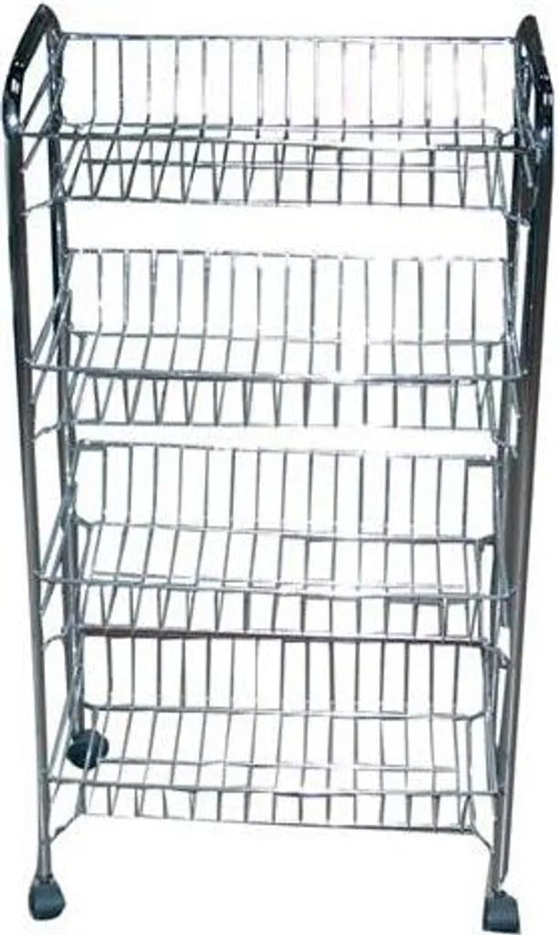Meuble d'appoint mobile BRILLY 3 bacs 46x28x60cm pour salle de bain