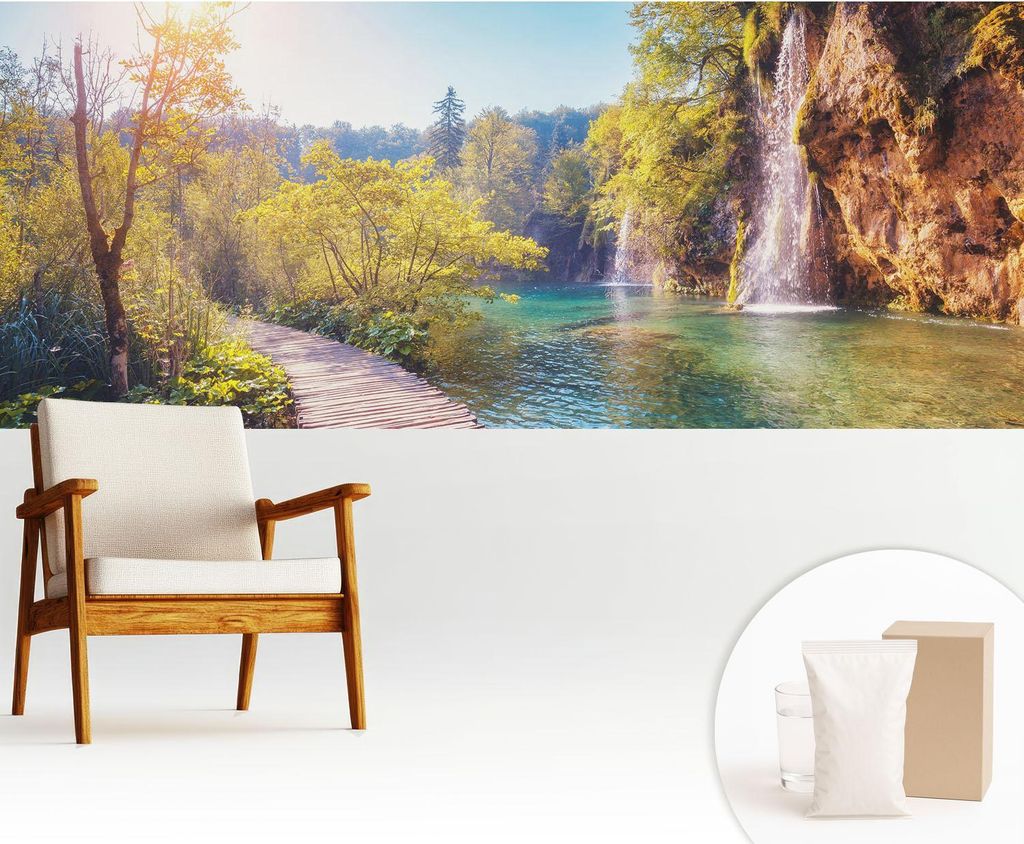 Fototapete - 250x104 cm - Tapete - Wandtapete - Wandbilder - Dekofolie - Tapete Folie - Wand - Dekoration - Wohnzimmer - Naturlandschaft