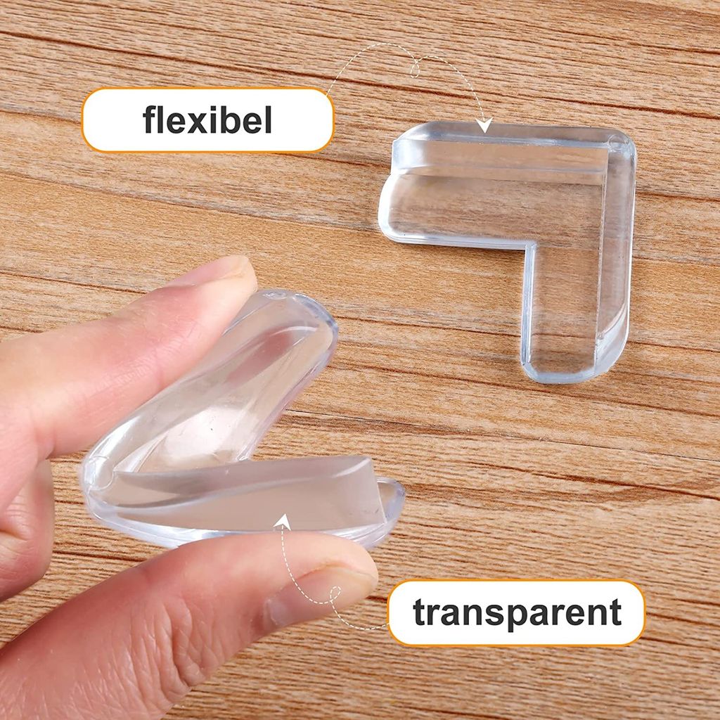 Sourcing Map 8x Kasten Eckenbeschützer - 27x27x28mm Kunststoff Kantenschutz